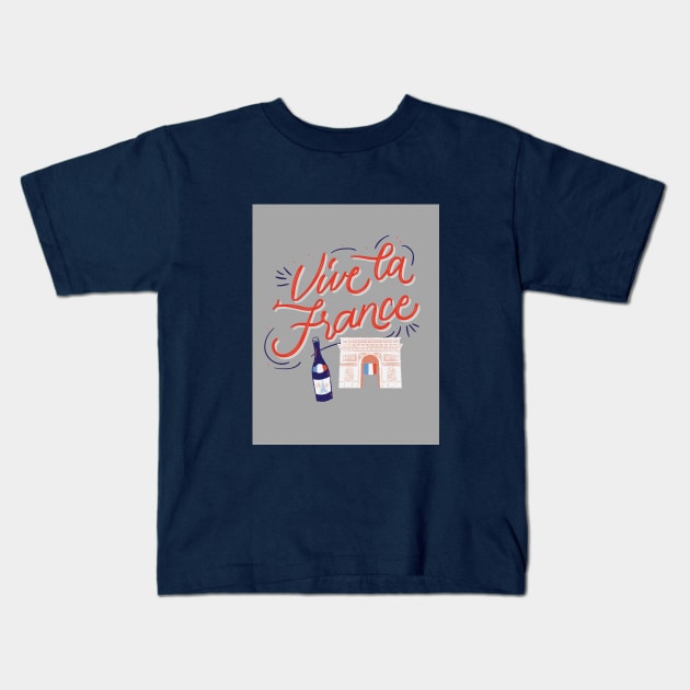 Vive la France Kids T-Shirt by Tatiana